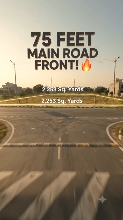 Land measuring approximately 2253 square yards, situated on a 75-feet-wide main road near Vrindavan